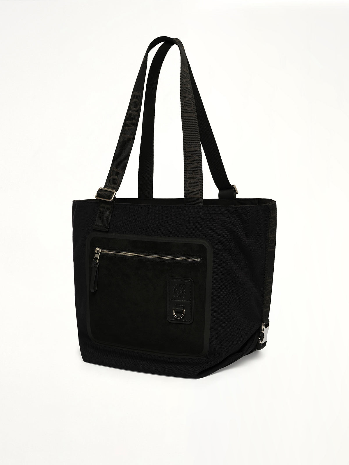 Flex Zipped Tote Bag in Black