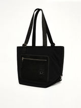 Flex Zipped Tote Bag in Black