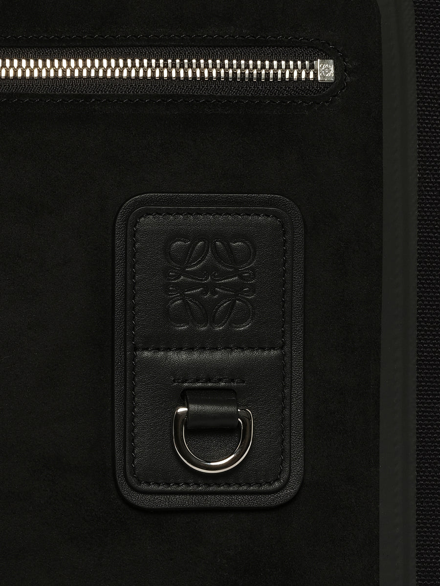 Flex Zipped Tote Bag in Black