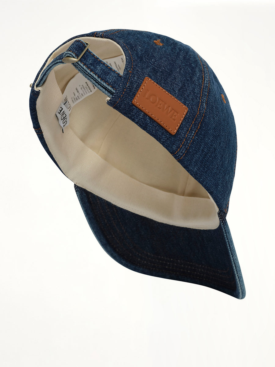 Loewe Denim Cap in Blue