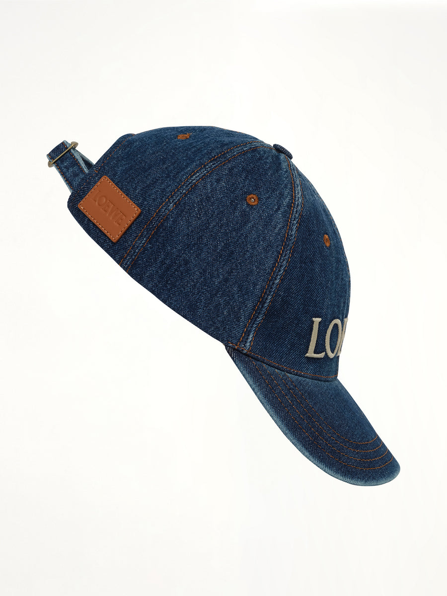 Loewe Denim Cap in Blue