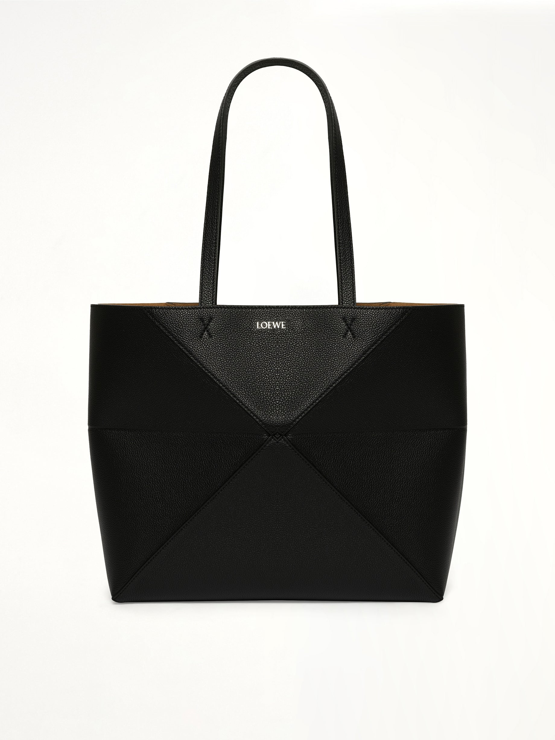 Puzzle Fold Tote Horizontal M in Black