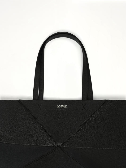 Puzzle Fold Tote Horizontal M in Black
