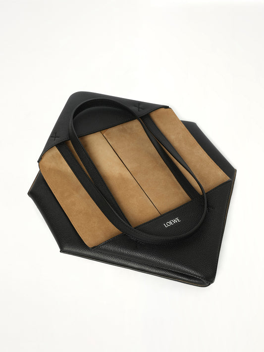 Puzzle Fold Tote Horizontal M in Black