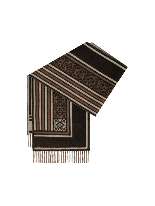 Wool Scarf in Dark Coffee