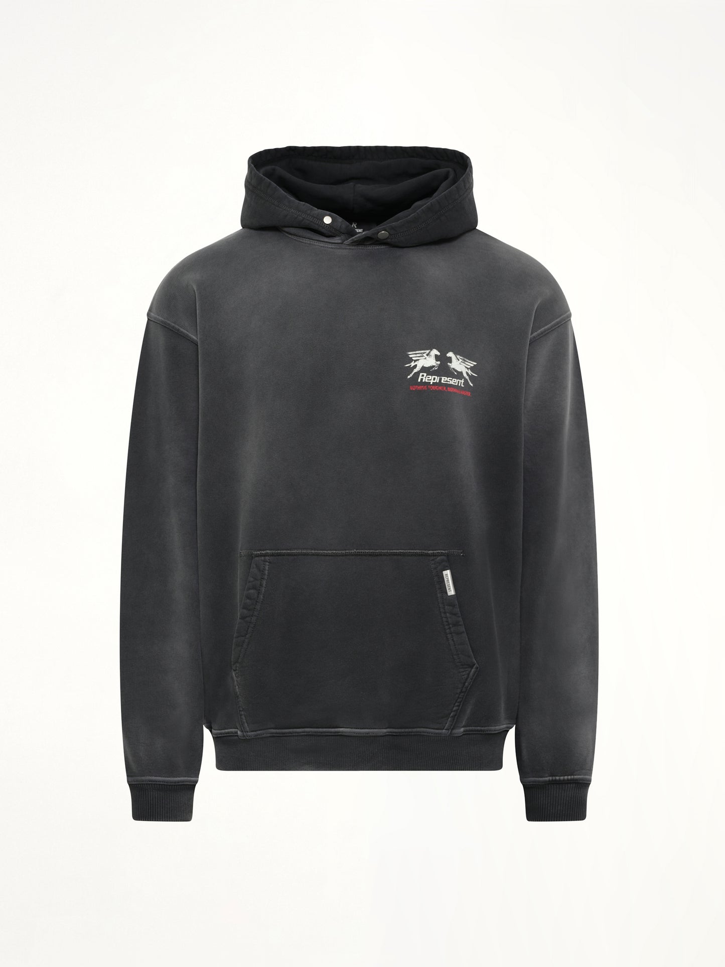 24 Hour Service Hoodie in Stained Black