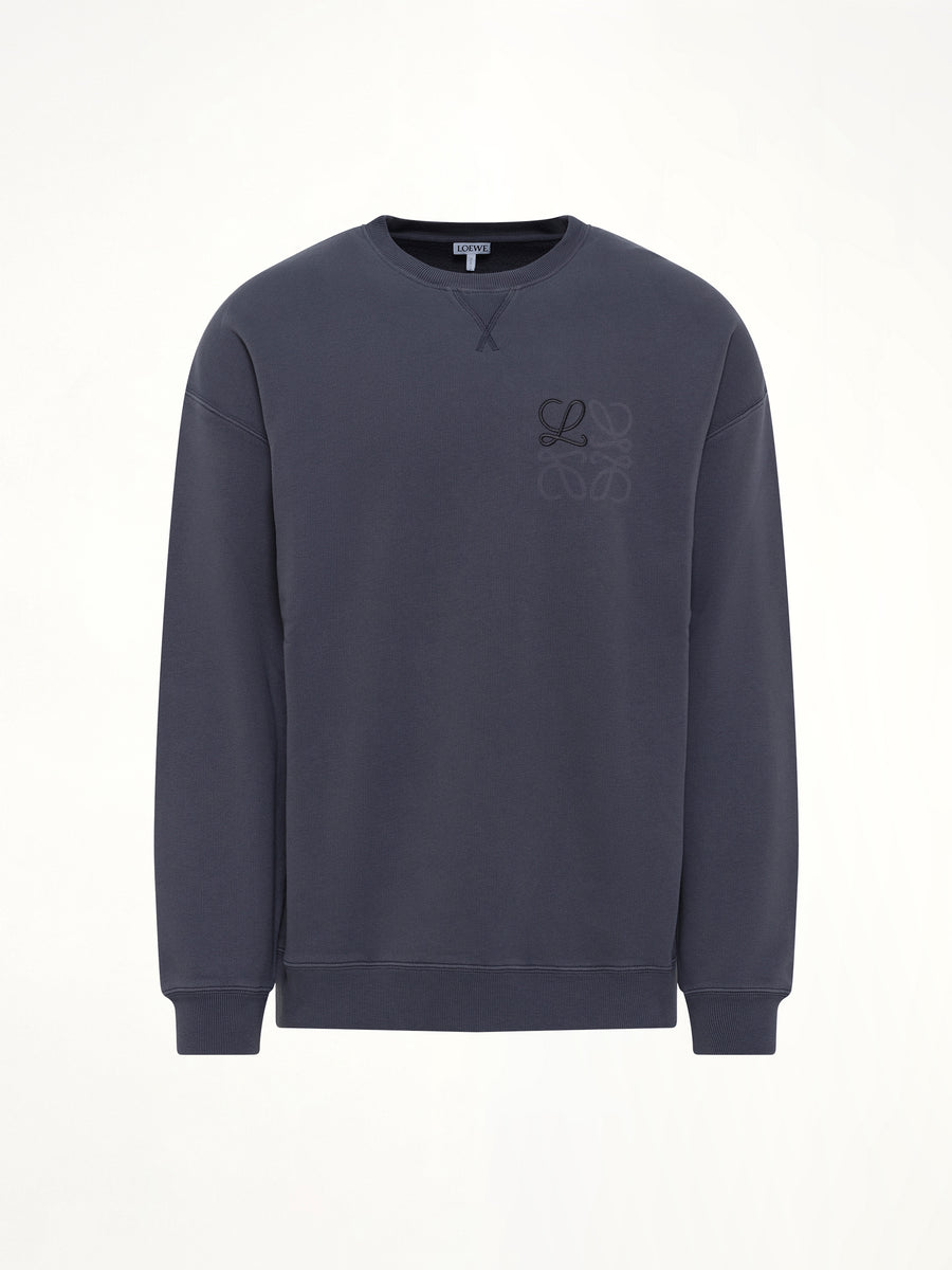 Anagram Sweatshirt in Indigo Blue