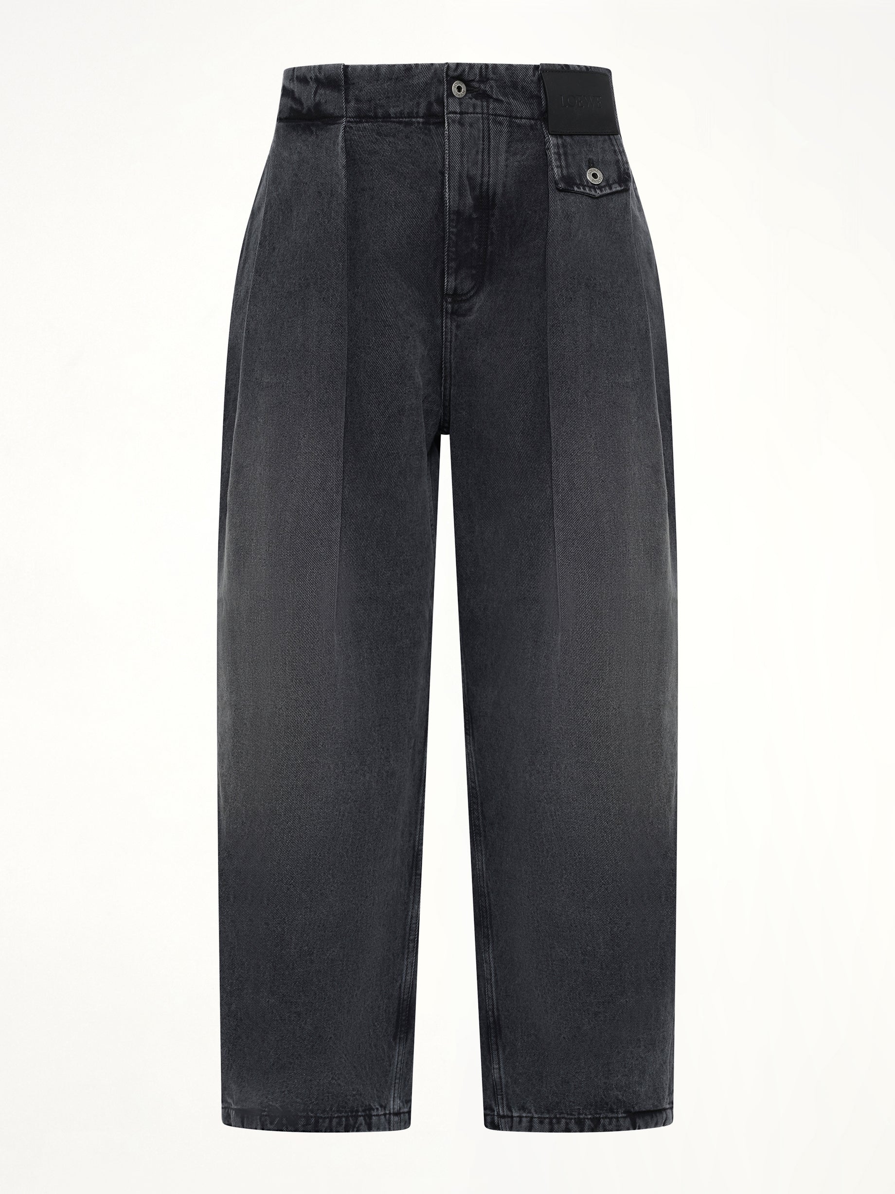 LOEWE , Belted Jeans AF in Black Product Photo from MARAIS