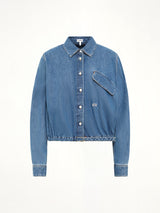 Belted Shirt in Light Blue