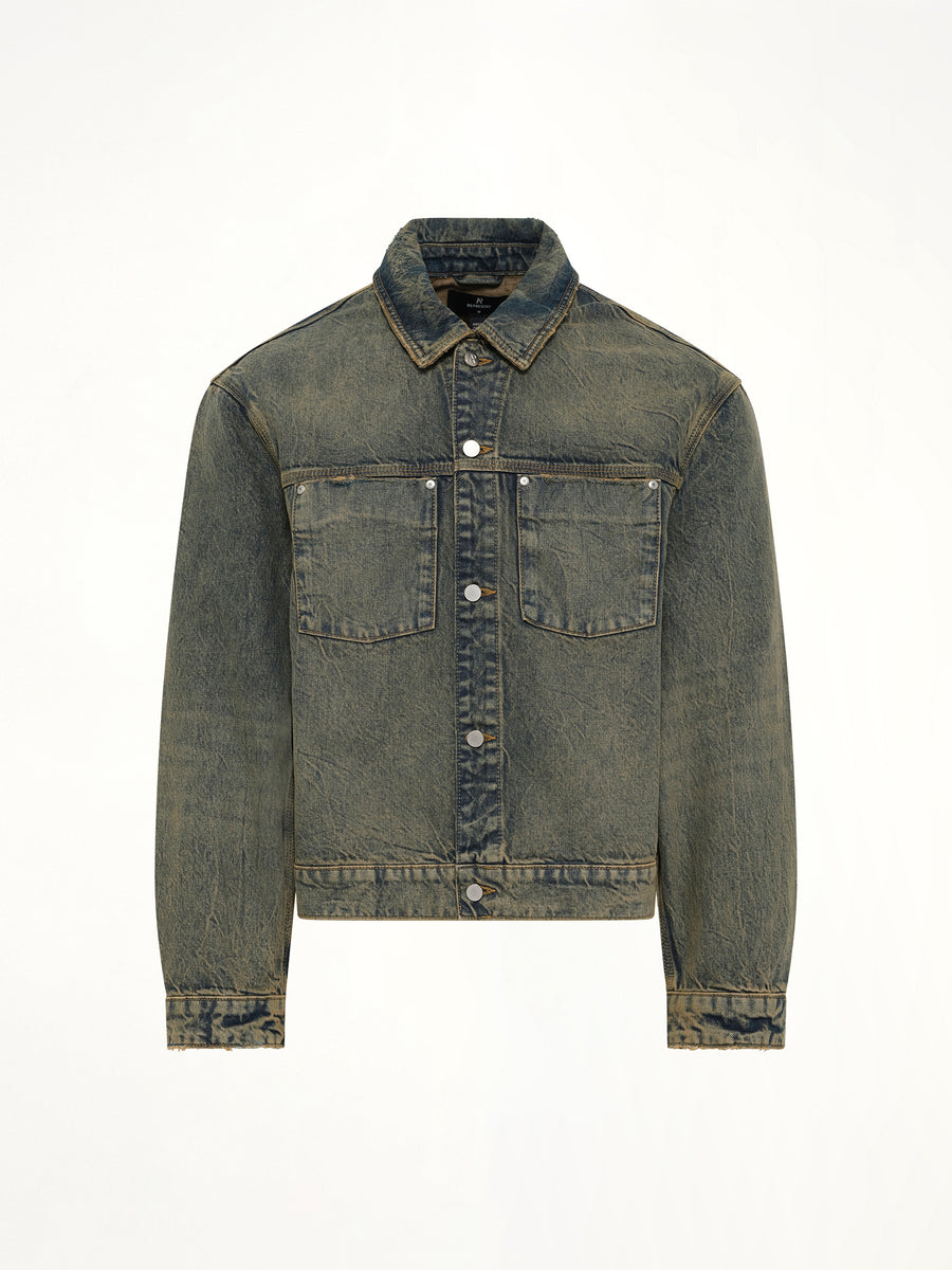 Denim Trucker in Blue Cream