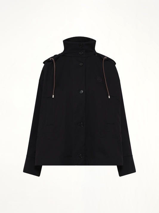 Hooded Jacket in Black