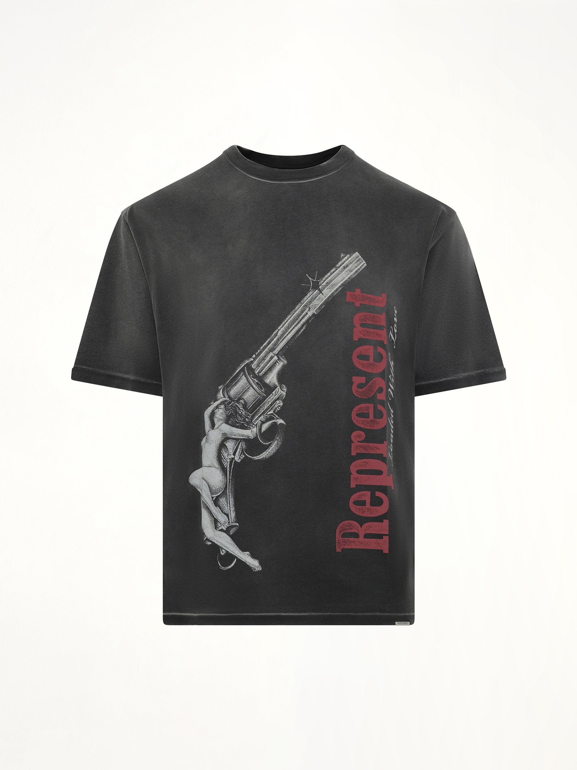 Loaded With Love T-Shirt in Stained Black
