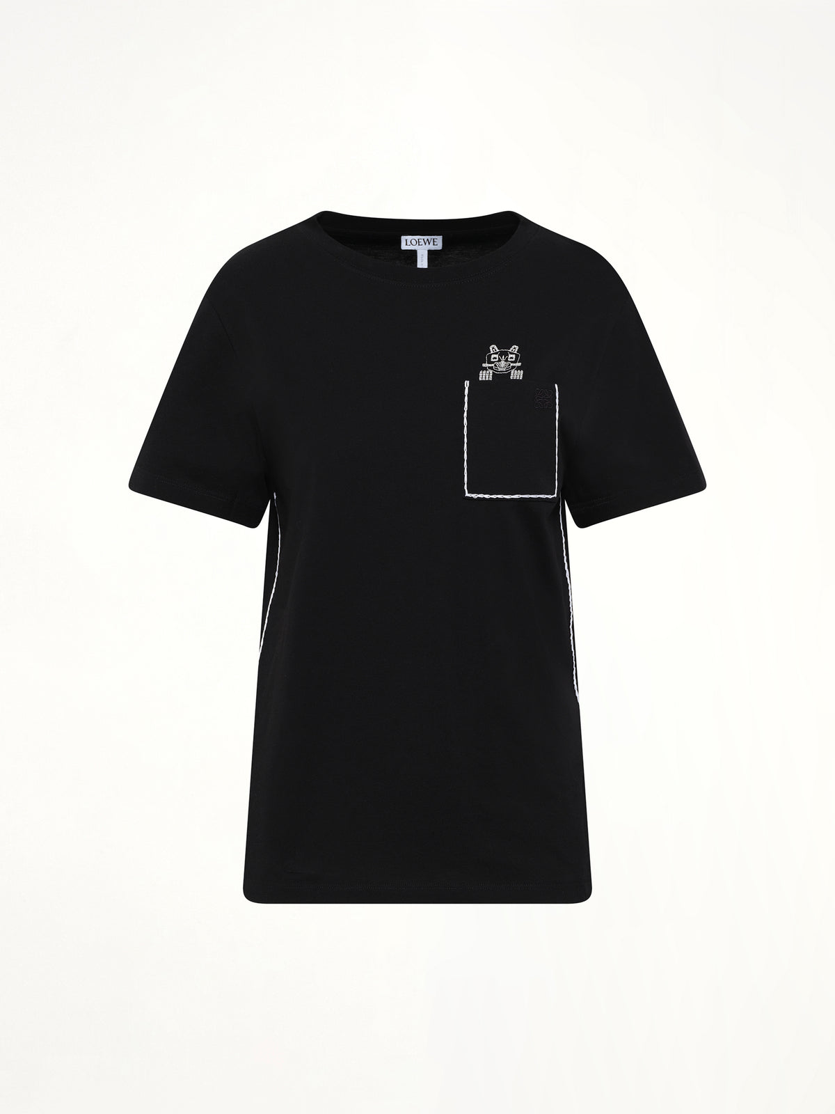 Louis Wain Regular Fit T-Shirt in Black