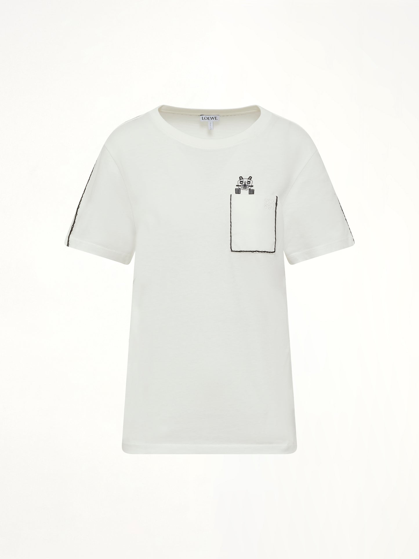 Louis Wain Regular Fit T-Shirt in White
