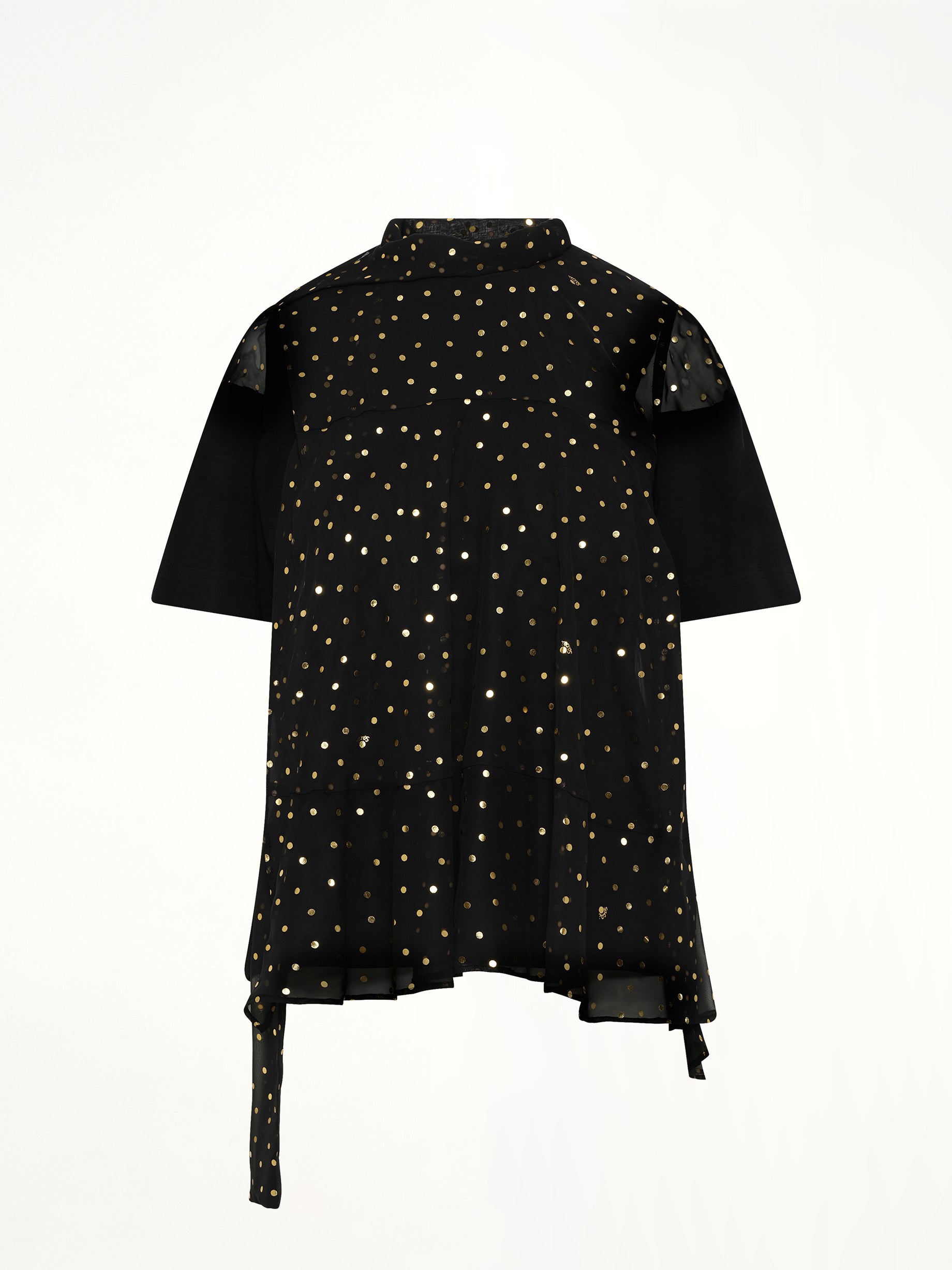 Polka Dot T-Shirt in Black