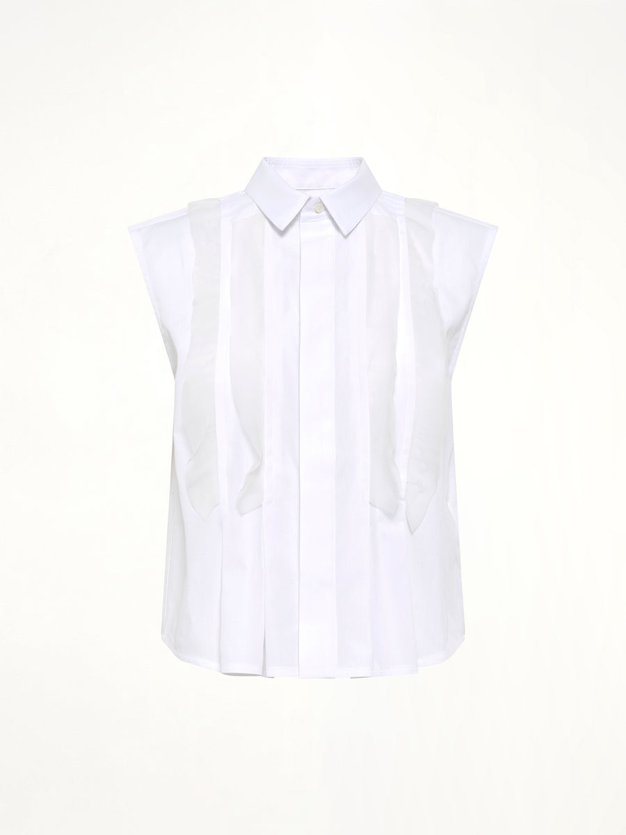 SS Poplin Shirt in Off White