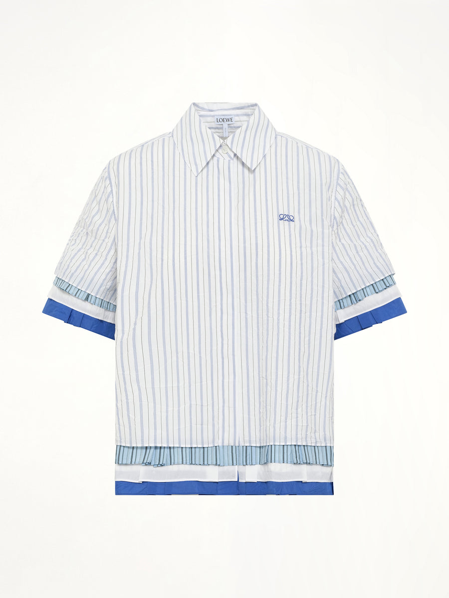 Short Sleeve Shirt in White/Multicolor