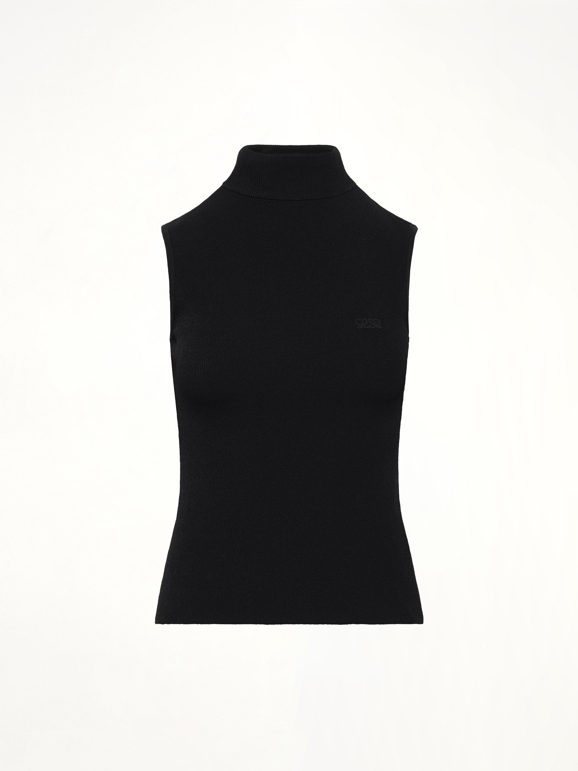 LOEWE Sleeveless Top in Black Product Photo from MARAIS