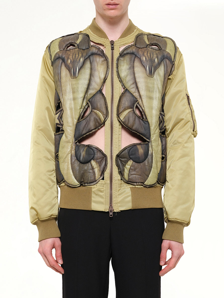 Bomber Jacket in Bronze
