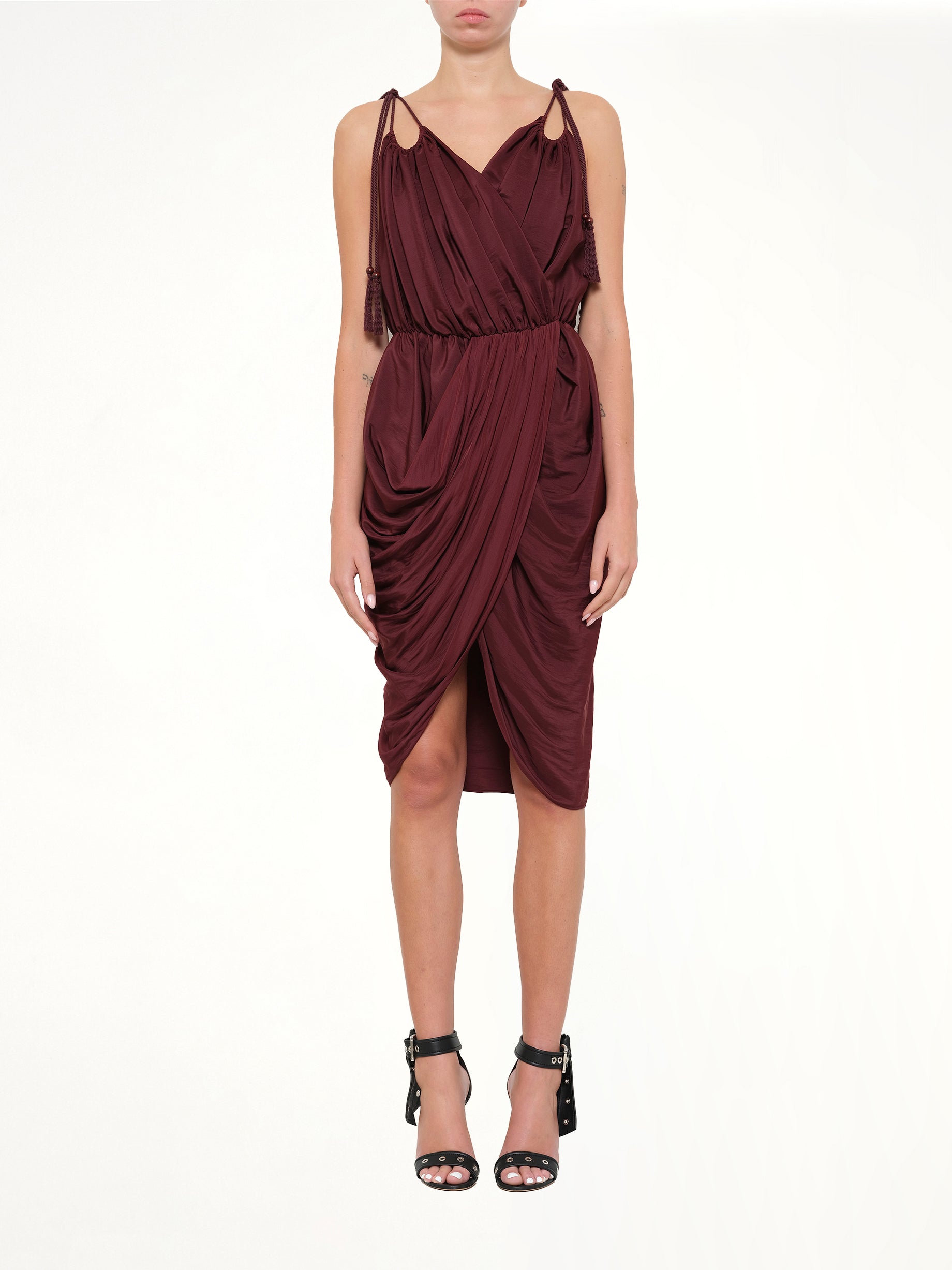 LANVIN Dress in Burgundy Product Photo from MARAIS