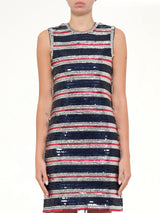 Embellished Long Jersey Dress in Blue