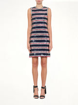 Embellished Long Jersey Dress in Blue