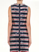 Embellished Long Jersey Dress in Blue