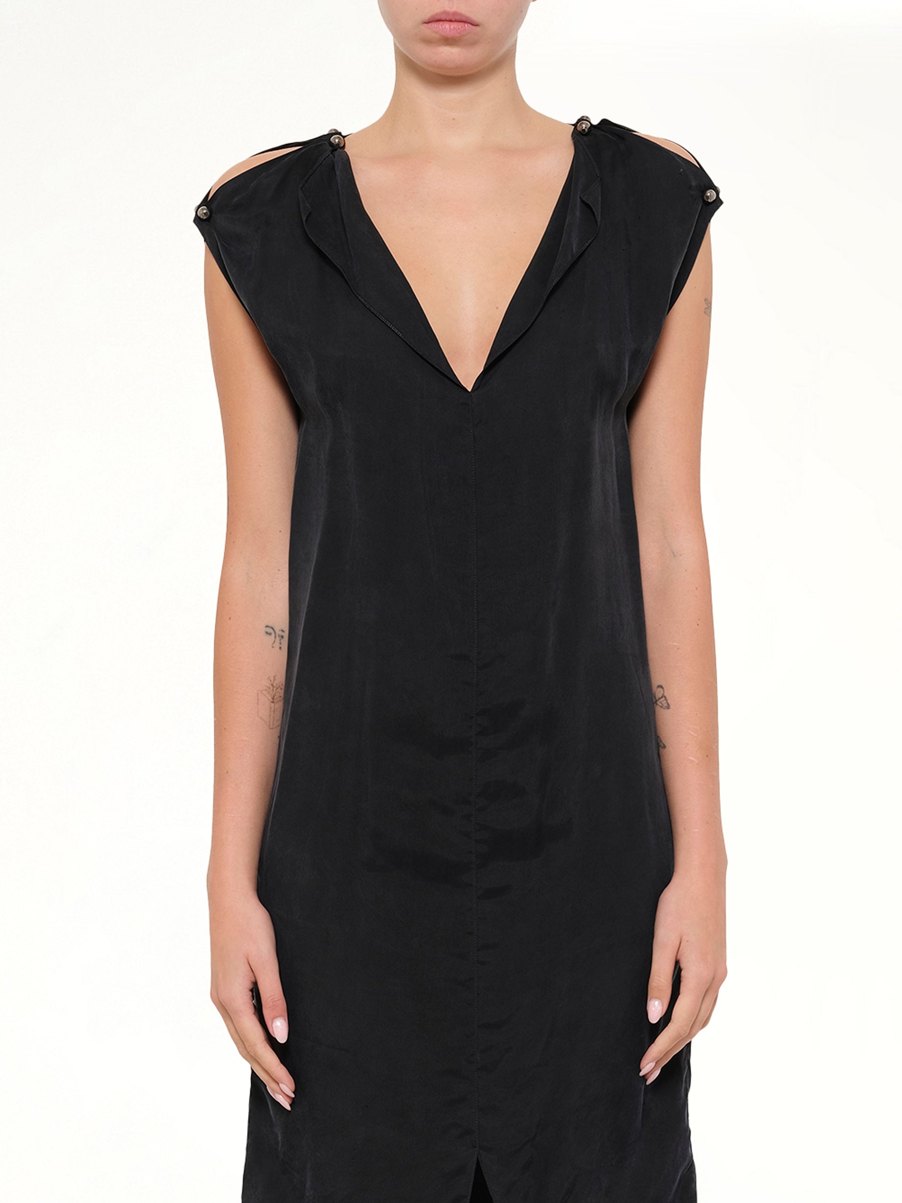 LANVIN Lanvin Dress in Black Front View from MARAIS