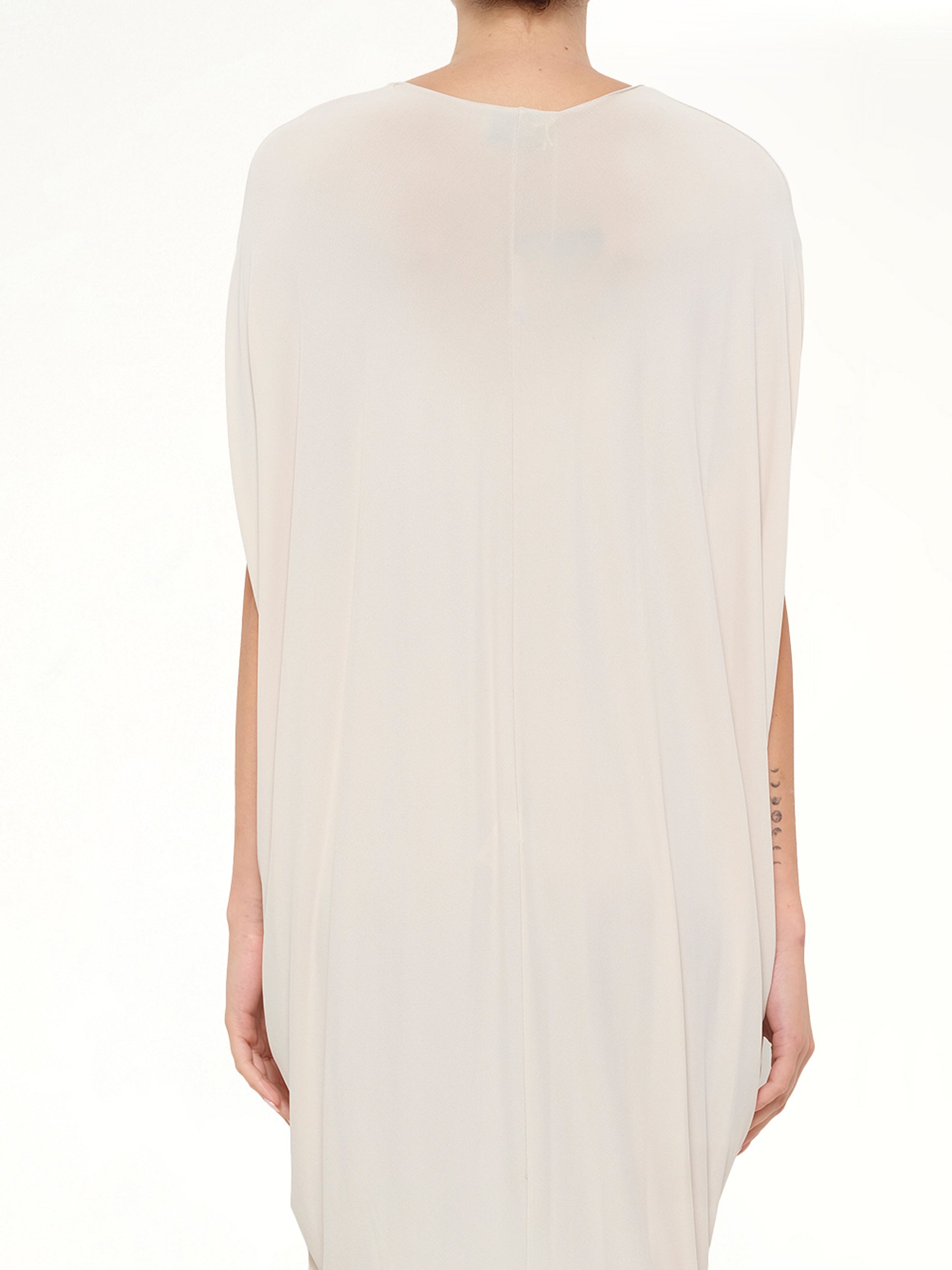 LANVIN Lanvin Jersey Dress in White Side View from MARAIS