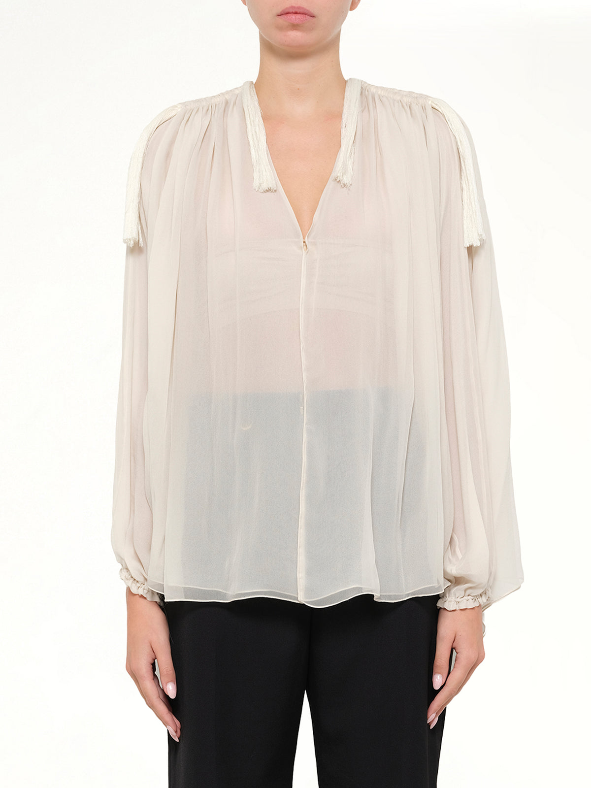 Sheer Lanvin Top in White