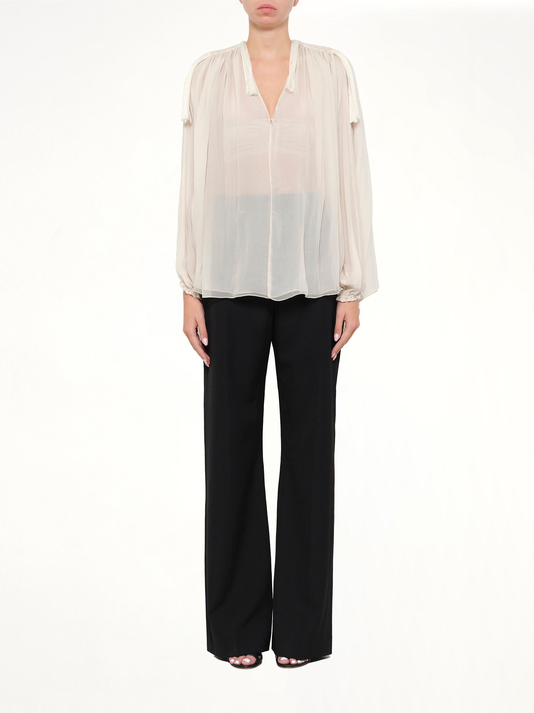 Sheer Lanvin Top in White