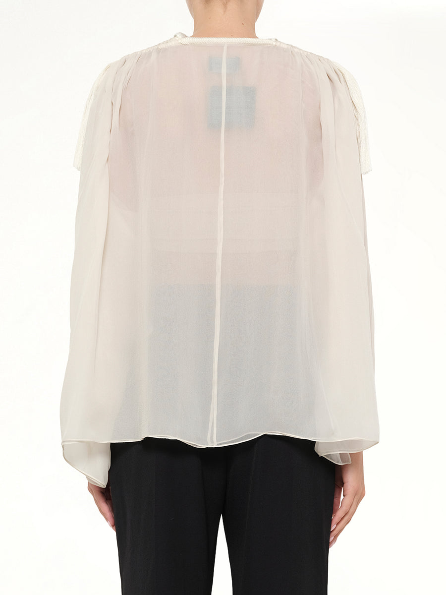 Sheer Lanvin Top in White