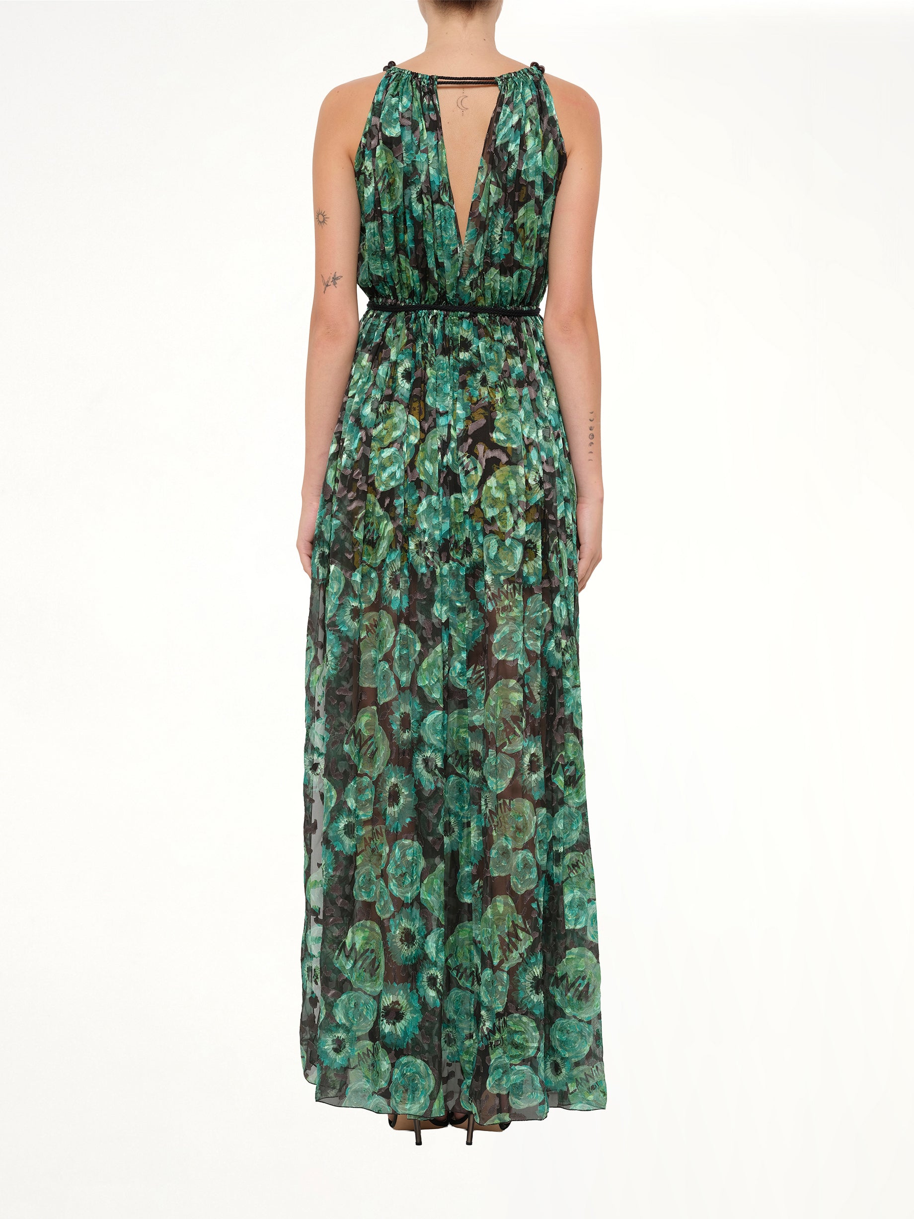 LANVIN Long Dress in Emerald Full Reference from MARAIS