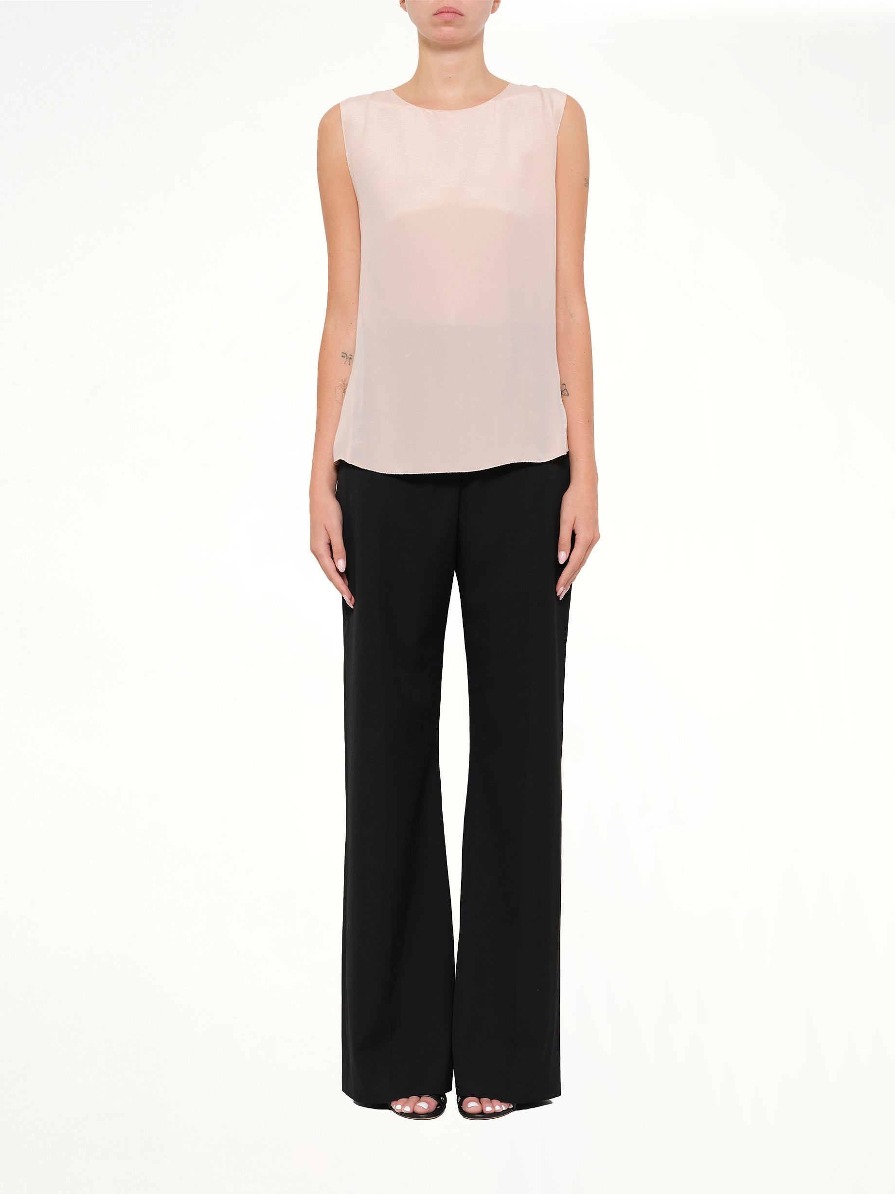 Silk Top in Blush