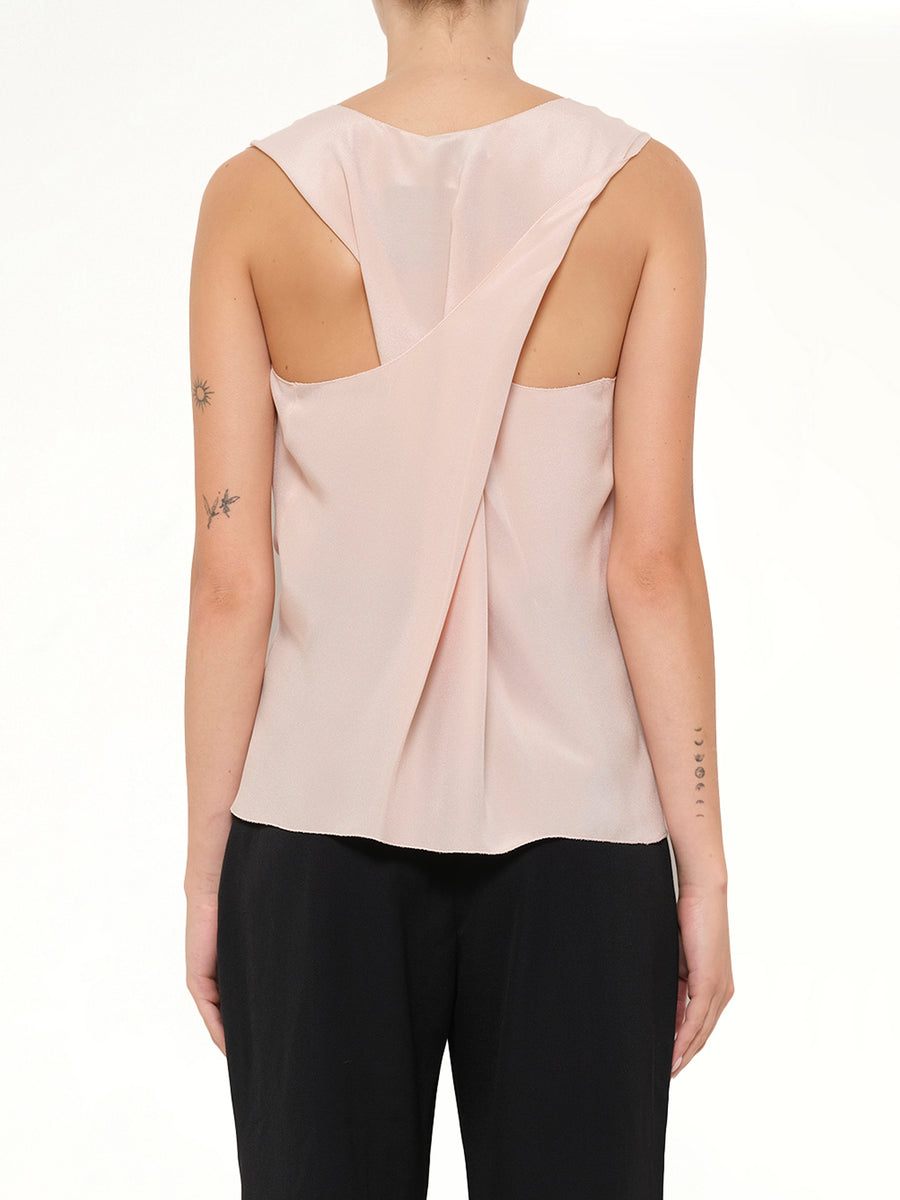 Silk Top in Blush