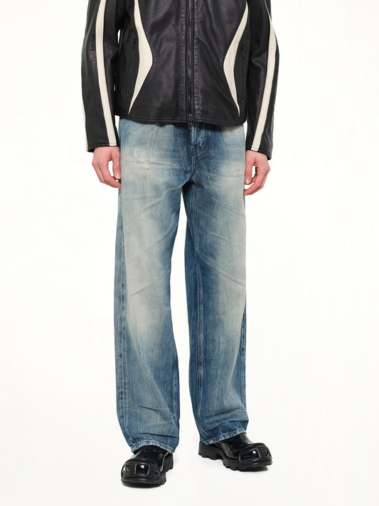 2001 D-MACRO Jeans in Washed Blue