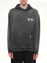 24 Hour Service Hoodie in Stained Black