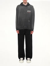 24 Hour Service Hoodie in Stained Black