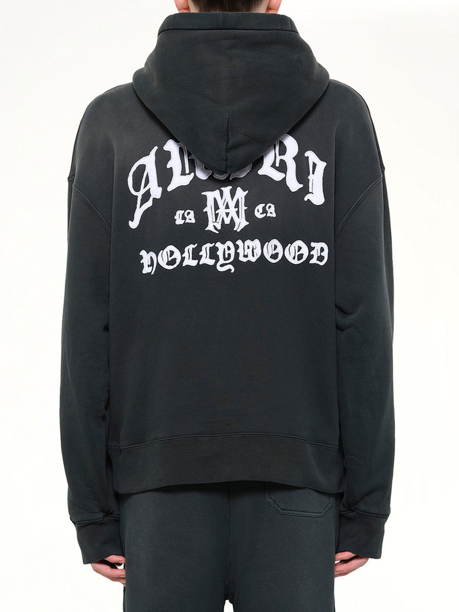 Amiri Hollywood Oversized Hoodie in Black