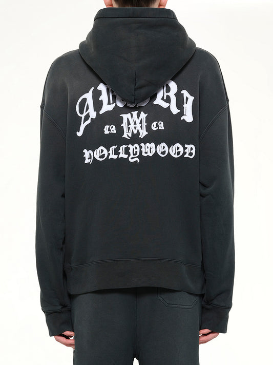 Amiri Hollywood Oversized Hoodie in Black