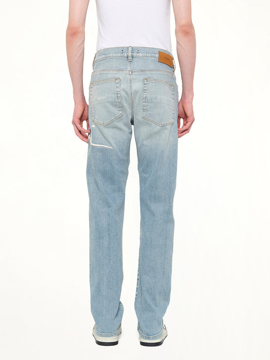 Amiri Repaired Slim Jean in Worn Slate