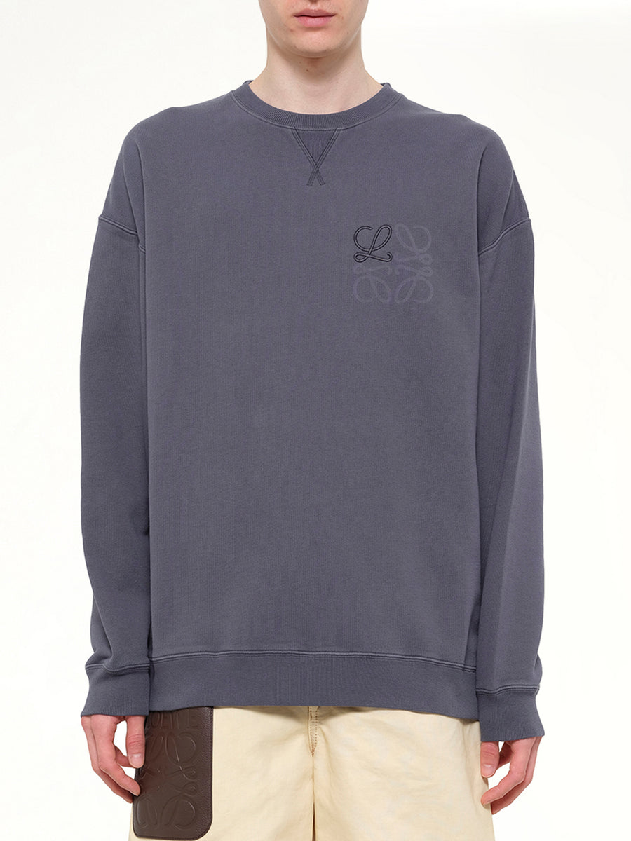 Anagram Sweatshirt in Indigo Blue