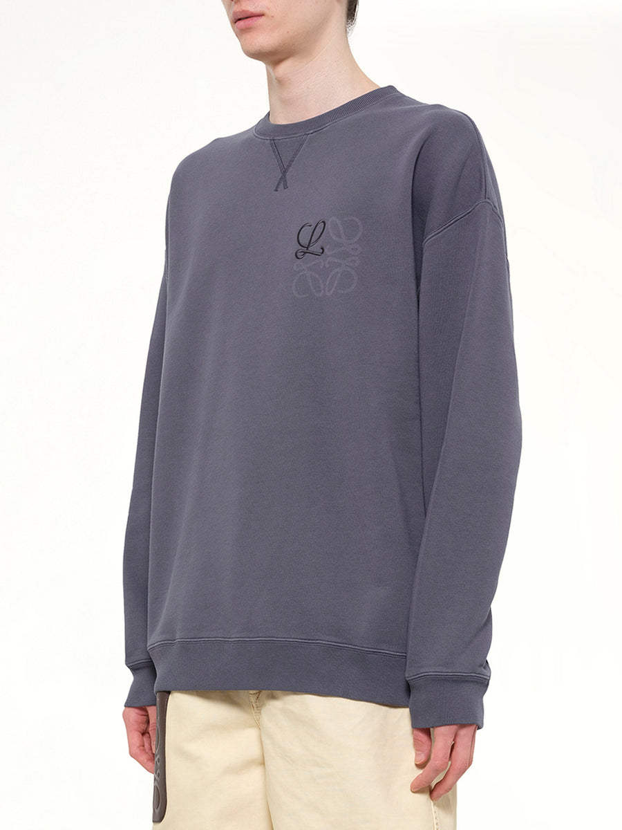 Anagram Sweatshirt in Indigo Blue
