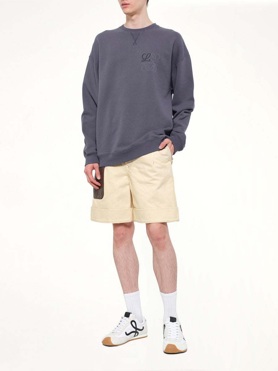 Anagram Sweatshirt in Indigo Blue
