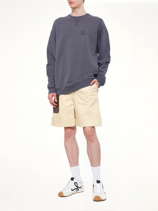 Anagram Sweatshirt in Indigo Blue