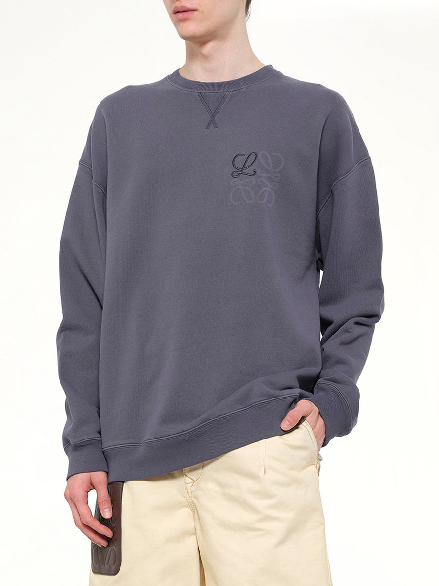 Anagram Sweatshirt in Indigo Blue