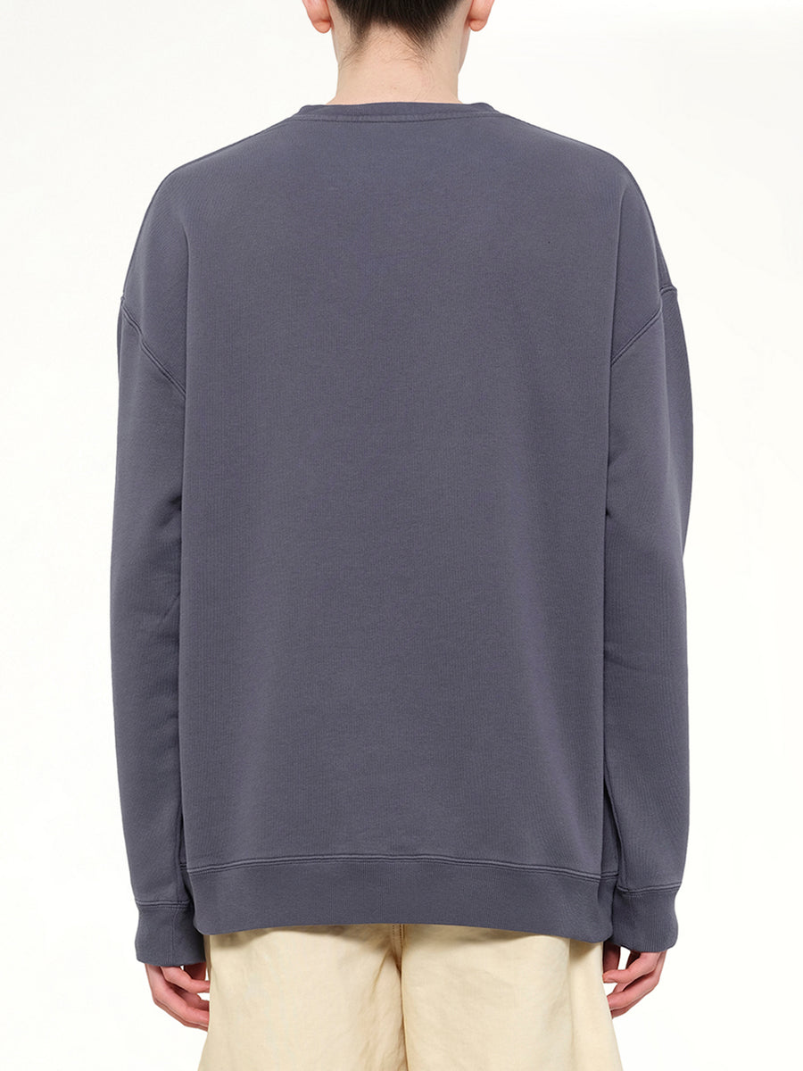 Anagram Sweatshirt in Indigo Blue
