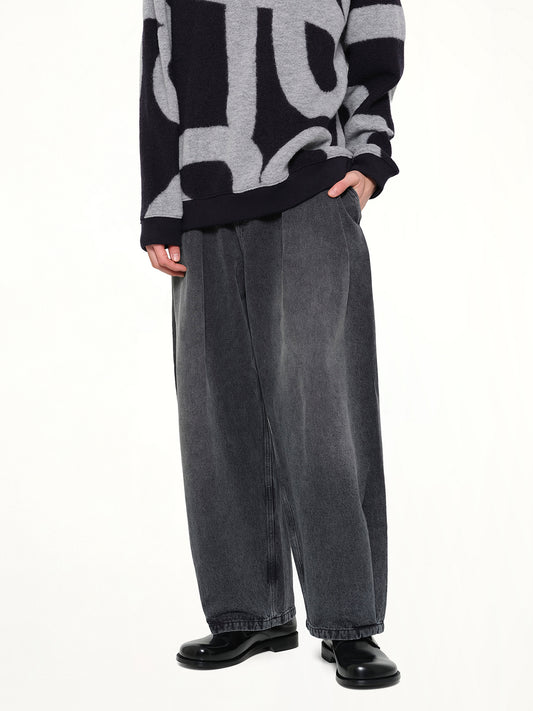 Belted Jeans AF in Black