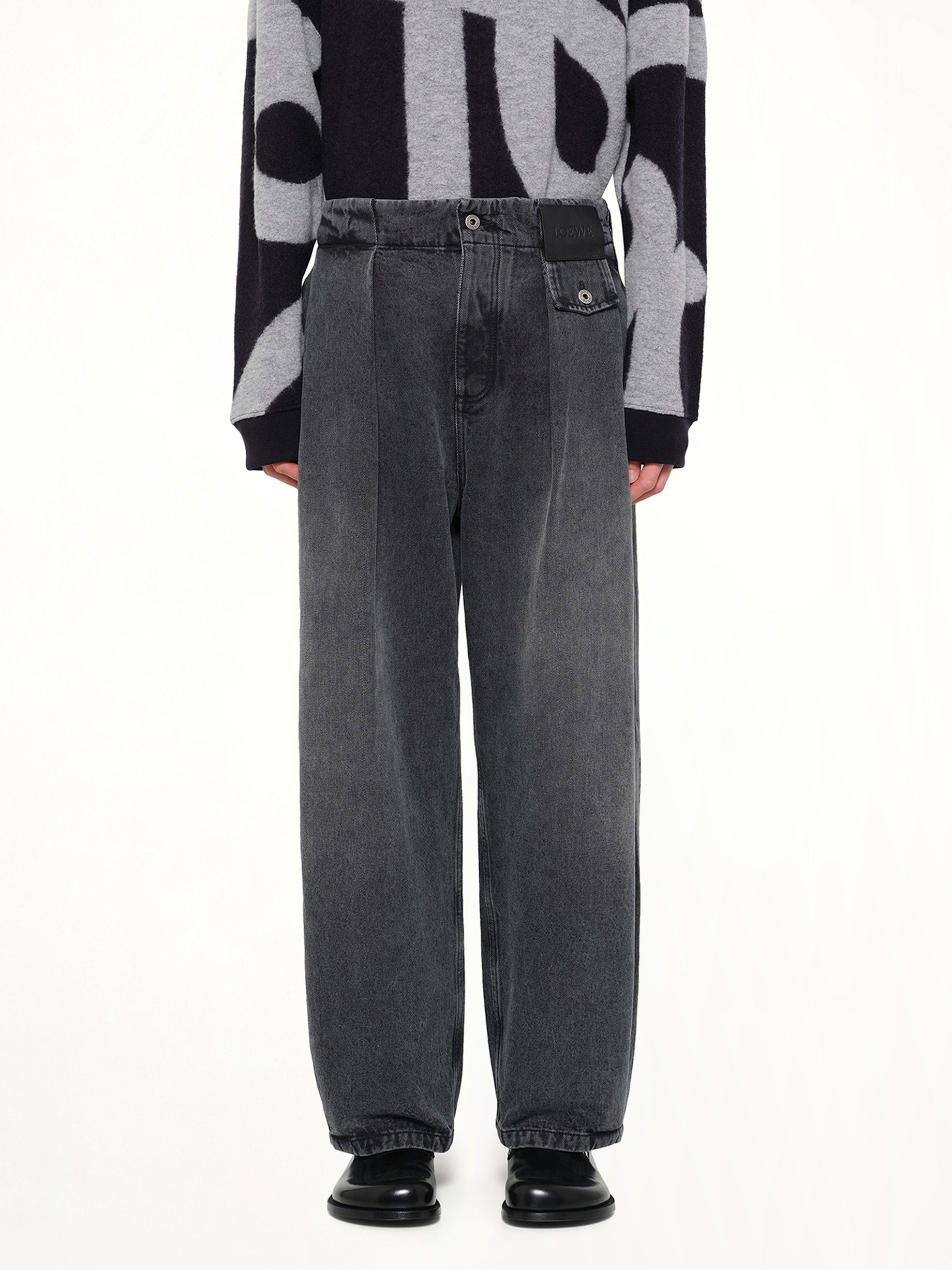 Belted Jeans AF in Black