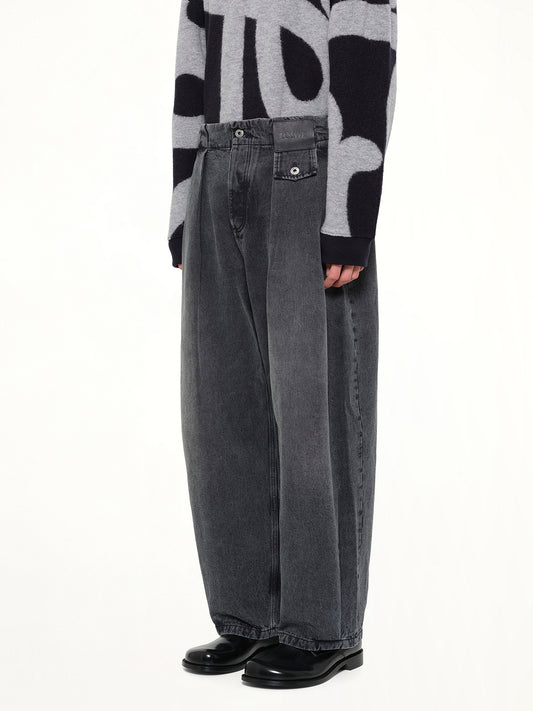 Belted Jeans AF in Black